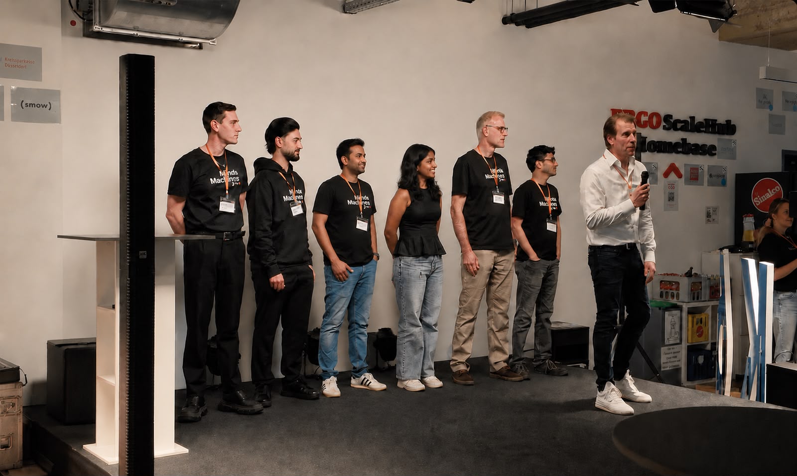 The MindsMachines team at the founding event at the K67 ScaleHub