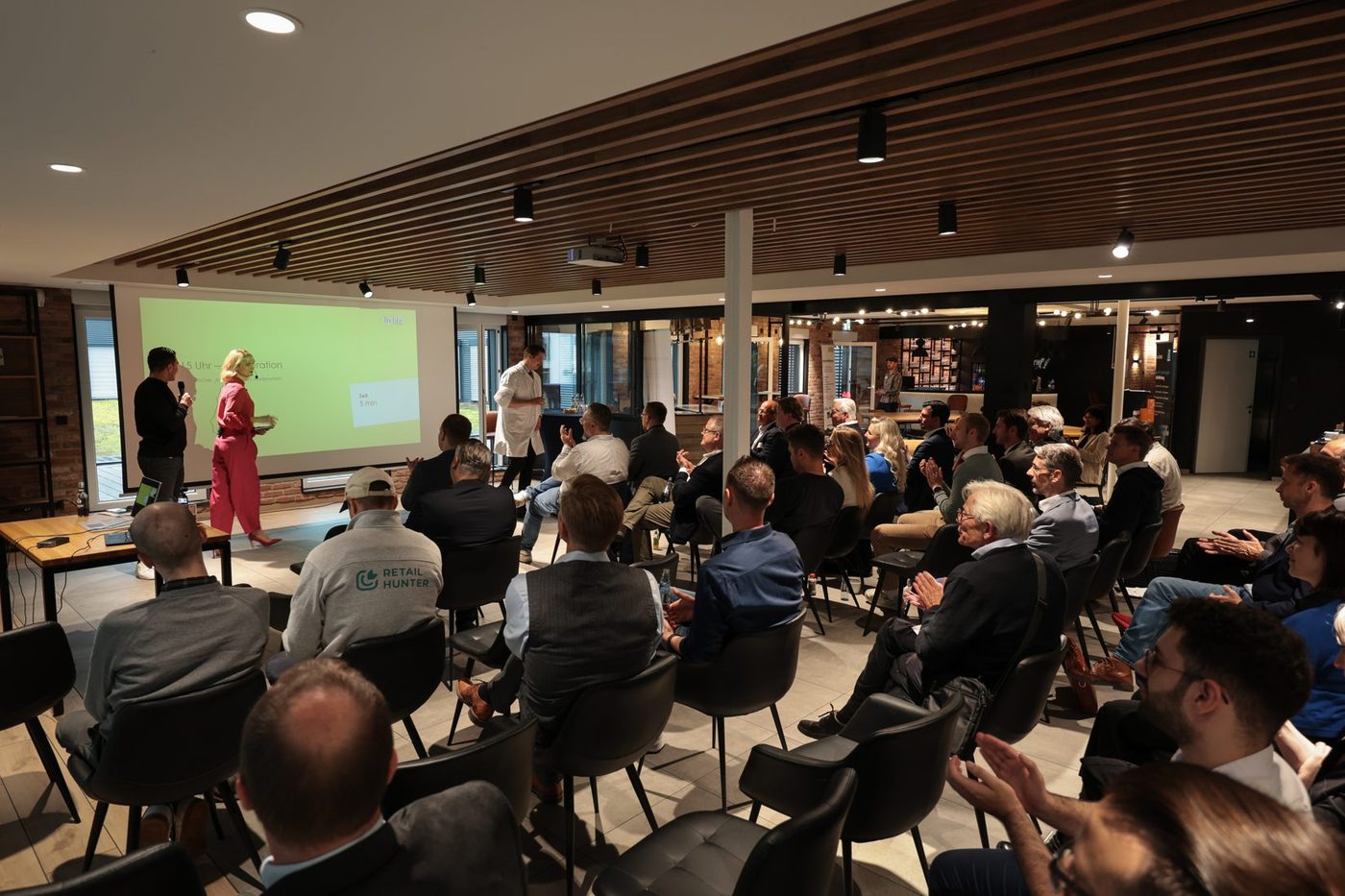 Conférence devant le public, Retail Mentoring Day