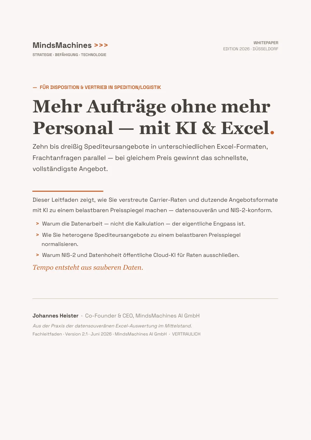 Cover of Faster to a complete quote, with AI and Excel